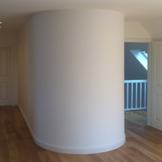 Trockenbau – Runde Wand