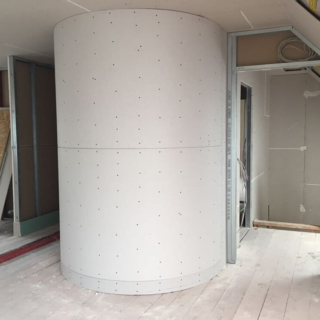 Trockenbau – Runde Wand – Rohbau